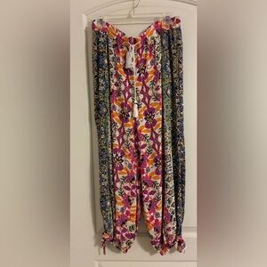 Anthropologie Colorful Floral Harem Pants